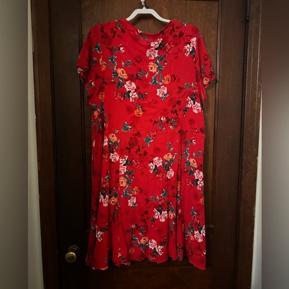 Torrid Mini Gauze Lace-Up Skater Dress Size 3X - Picture 4 of 6